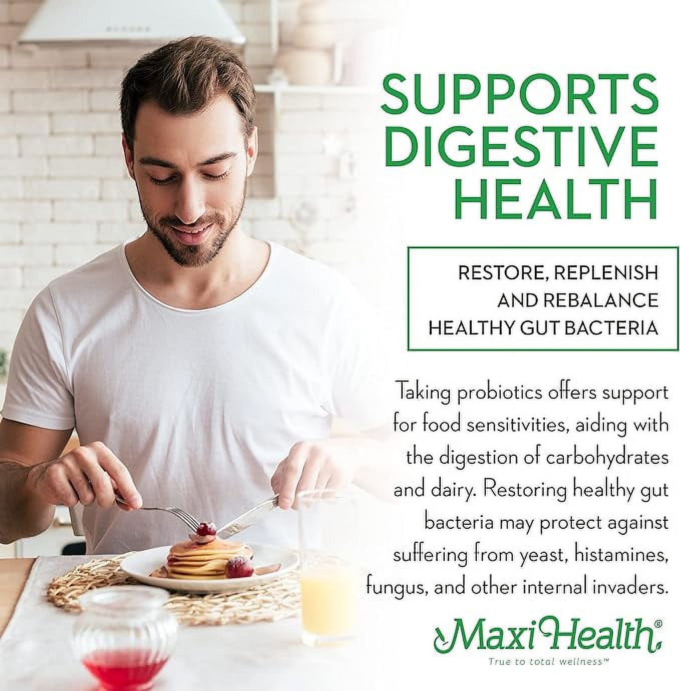Maxi Health Active Pro 20 – Probiotics for Adults, 15 Strains, Digestive Health Support – 60 Capsules