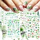 thumbnail image 1 of 12 Hojas de Pegatinas de Arte de Uñas de Hojas de Verano Calcomanías de Uñas Autoadhesivas 3D Suministros de Arte de Uñas Hojas de Palma Diseño de Uñas de Trébol para Mujeres Accesorios de Decoración, 1 of 4