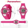 thumbnail image 7 of Kids Watch Multifunctional Digital Sports Watch with 7-Color backlight, Stopwatch,Alarm,Date,Week,Silicone Strap Waterproof Watches Gift for Kids, 7 of 7