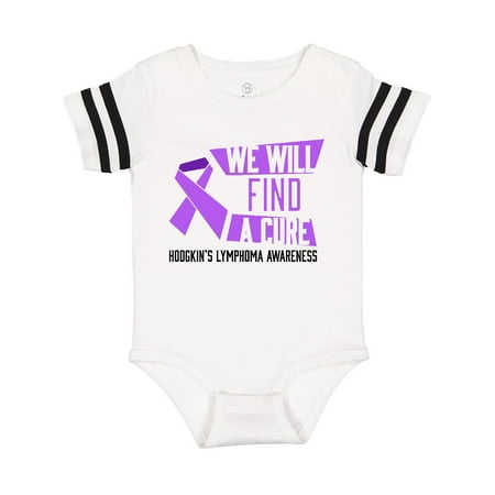 

Inktastic We Will Find a Cure- Hodgkins Lymphoma Awareness Gift Baby Boy or Baby Girl Bodysuit
