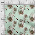 thumbnail image 2 of oneOone Viscose Chiffon Baby Blue Fabric Plants Cactus Quilting Supplies Print Sewing Fabric By The Yard 42 Inch Wide, 2 of 4