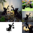 thumbnail image 2 of LED Light Solar Outdoor Wrought Cat Courtyard Garden Decorative Fixture for Enhancing Exterior Spaces, 2 of 8