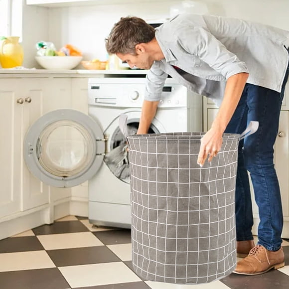 EGNMCR Bathroom Organizers and Storage, Bathroom Decor Foldable Round Laundry Hamper Large Storage Basket Toys Bin Boys And Girls Hamper Room Decor Laundry Basket