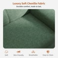 thumbnail image 6 of 71" Modern Loveseat Sofa 2 Seat Chenille Couch Adjustable Armrest for Living Room Small Spaces Green, 6 of 10