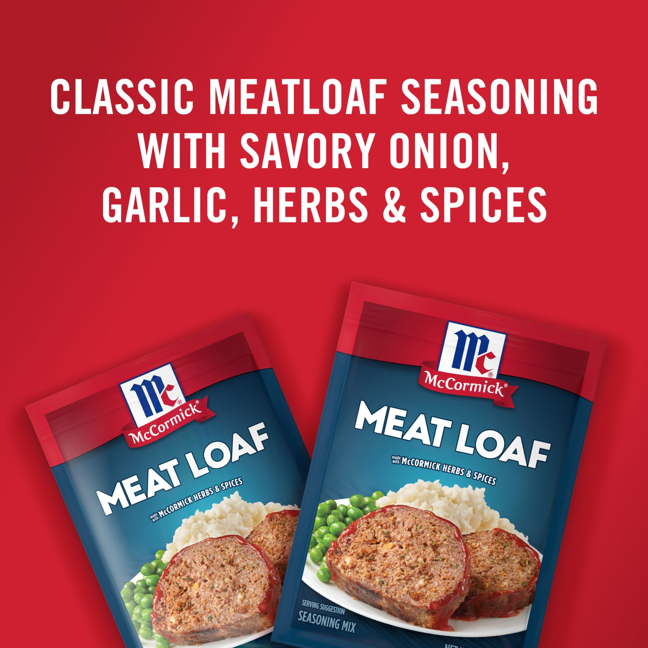 (2 pack) McCormick Meat Loaf Seasoning Mix, 1.5 oz Packet