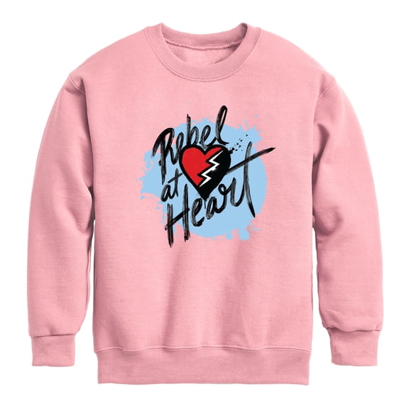 Descendants - Rebel At Heart Boys' Graphic Long Sleeve Fleece Sweatshirt