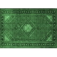 thumbnail image 1 of Ahgly Company Indoor Rectangle Medallion Emerald Green Traditional Area Rugs, 3' x 5', 1 of 4