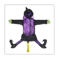 thumbnail image 1 of 53Inch Crashing Witch Halloween Decorations, Crashing Witch Into Tree, Crashed Witch Props for Porch, 1 of 5