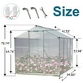 thumbnail image 2 of Polycarbonate Greenhouse,6'x 8' Heavy Duty Walk-in Plant Garden Greenhouse for Backyard/Outdoor, 2 of 6