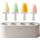 thumbnail image 1 of (blanc Cass) Moules Crme Glace En Silicone En Forme De Dessin Anim - Sans Bpa - Rutilisables - Pour Faire Des Sucettes Glaces Et De La Crme Glace, 1 of 5