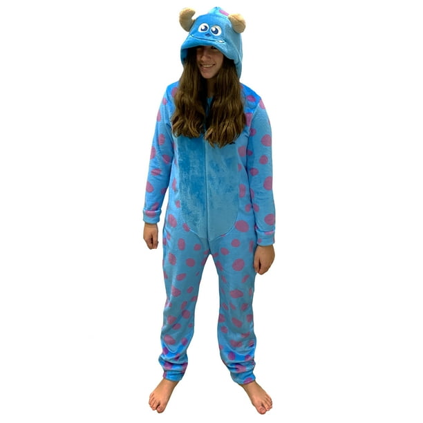 Pijamas para Mujer Disney Sulley Mameluco con Gorro Bordado Talla