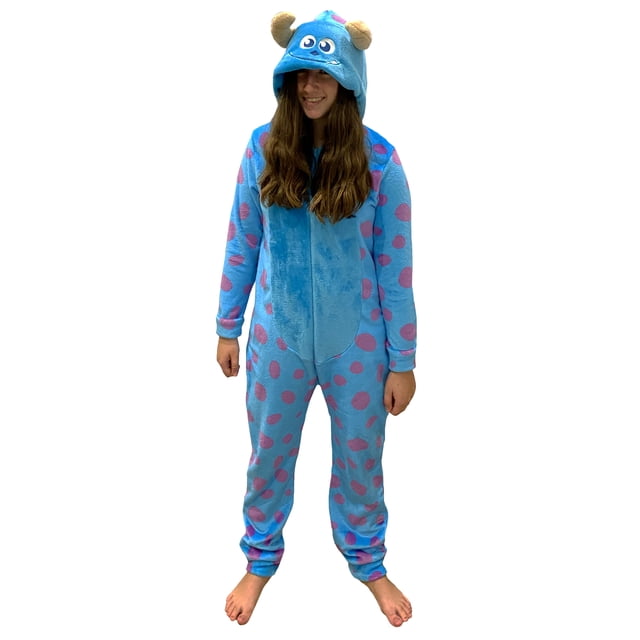 Mameluco con Gorro Bordado Disney Sulley para Dama Talla Chica Pijamas para Mujer