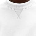 thumbnail image 5 of LEKWK Crewneck Sweatshirts for men Long Sleeve Casual Pullover Activewear Athletic Tops Classic Fit Comfortable Basic Fall Winter Shirt for Gym Workout Running Outdoor White XL, 5 of 5