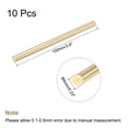 thumbnail image 2 of Unique Bargains 6mm Diameter 100mm Length Brass Solid Round Rod for DIY Craft 10pack, 2 of 4