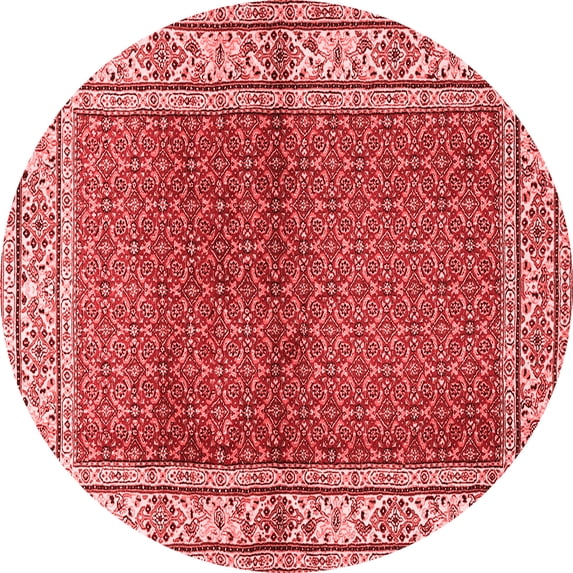 Ahgly Company Indoor Round Persian Red Traditional Area Rugs, 4' Round