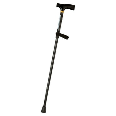 Medline Folding T-Handle Cane, Black
