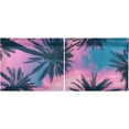 thumbnail image 3 of Palm Tree Kitchen Curtains 2 Panels UV Protected Tier Curtains, Half Window Curtains Kitchen Tiers for Guest Room Bathroom Sink Laundry Room Basement,24 x 27 Inch, 3 of 7