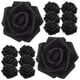 thumbnail image 3 of Cabeza de rosa falsa de 100 piezas Flor artificial Floux Black Rose para decoración de artesanías de bricolaje, 3 of 3