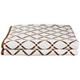 thumbnail image 1 of Decorative Diamond 2-Piece Cotton Bath Towel Set, Chocolate/Cream, 1 of 4