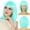 H-Teal, variant on PHOCAS Short Bob Wig for Women,Wigs Synthetic Straight Wig with Bangs,Blue Hair Wig for Daily Use 12inch