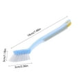 thumbnail image 2 of Kezqiaxn Crevice Cleaning Brush Small Scrub Brush Mini Grout Brushes Cleaning Brushes for Household Use On Bathtub, Shower, Kitchen, Tile Floors, Sink, Grooves, Window Tracks, Drains Blue, 2 of 6