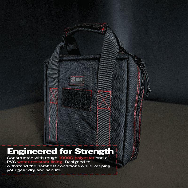 DDT Viper Padded Double Pistol Case, Color Bloodline