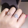 thumbnail image 6 of Naierhg Women Ring Rose Rhinestones Jewelry Lightweight Fashion Appearance Finger Ring for Wedding, 6 of 8