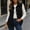 Black, variant on Women Corduroy Vest Sevevn Collared Sleeveless Button Down Casual Waistcoat with Chest Pockets for Daily Layering Outfits
