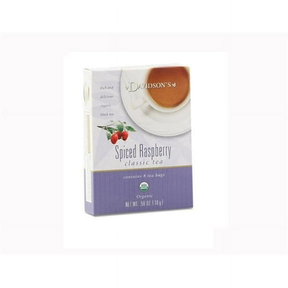 Davidson Organic Tea 2137 Spiced Raspberry Tea- Box of 8