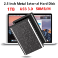 thumbnail image 4 of Disco duro externo portátil USB 3.0 de 2,5 pulgadas, de metal, disco duro externo de 1 TB, plug and play para MacBook, tableta y PC, 4 of 5