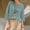 Loose fit tops for women-Light Blue, variant on Homenesgenics Tops for Women Plus Size Fashion Casual Cotton-Linen Jacquard Round Neck Solid Color Button-Up Blouse Yellow XXL