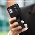 thumbnail image 2 of Dteck for Samsung Galaxy A32 5G Slim Case, Shockproof Premium PU Leather Soft TPU Business Cover with Wrist Strap Kickstand Flip Stand Protection Case, black, 2 of 7