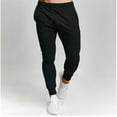thumbnail image 2 of BiZtdJrK Men's Fall Jogging Sweatpants Casual Drawstring Lounge Trousers Elastic Bottoms Athletic Pants with Pockets, Black, M, 2 of 6