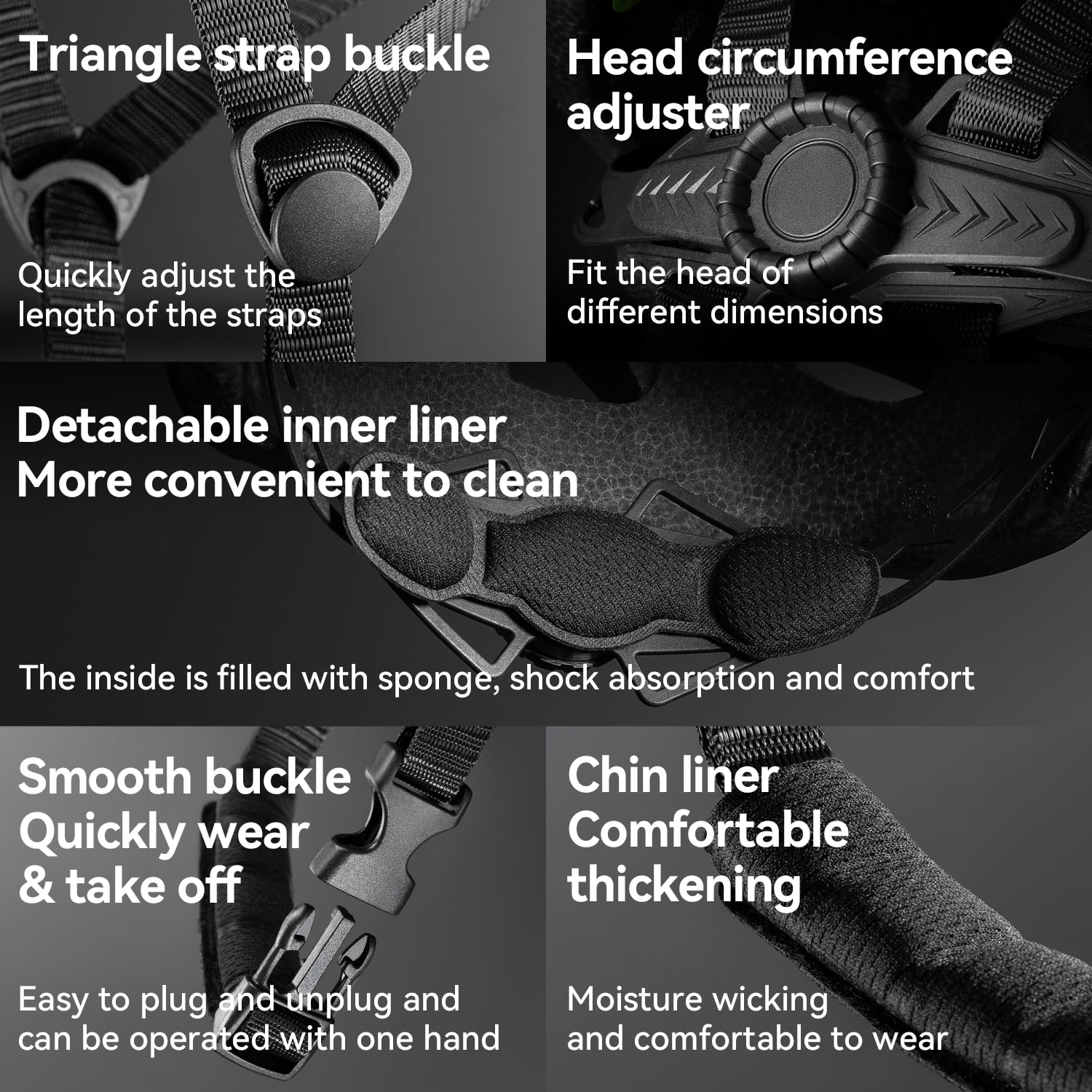 ROCKBROS Cycling Helmet Ultralight Protective Helmet with Magnetic Goggles & Windproof Brim for Men Women