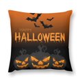 thumbnail image 1 of Funda de almohada de Halloween con diseño divertido y decorativo de felpa corta de 18 x 18 pulgadas, cojín para sofá cama de 18 x 18 pulgadas, 1 of 5