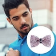 thumbnail image 3 of Linyer Rhinestone Bows Crystal Ties Ornamental Necktie Fashionable Knot Festive Adjustable Pre-tied Feast Clothing Accessory 10, 3 of 6