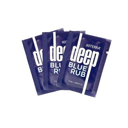 doTERRA Deep Blue Rub Samples, 0.068 Fl Oz, Pack of 10 - Soothing Essential Oil Cream