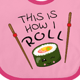 thumbnail image 4 of Inktastic This is How I Roll Cute Sushi Boys or Girls Baby Bib, 4 of 4