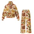 thumbnail image 5 of Glofpot Women's 2 Piece Outfits, Mock Neck Sweatsuits Loungewear Set Long Sleeve Sweatshirt, Wide Leg Sweatpants, Oversized Sweat Sets, Casual Tracksuit, Drawstring Activewear,Duck Camo Gym Suit, 5 of 7