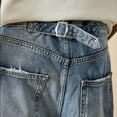 thumbnail image 5 of Wancir Women's Barrel Jeans Wide Leg Vintage Mid Rise Y2k Baggy Boyfriend Ankle Denim Pants, 5 of 8