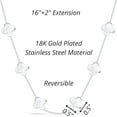 thumbnail image 4 of Four Leaf Clover Choker Necklace for Women | 18K Gold Plated Lucky 4 Leaf Jewelry | Trendy Gifts for Her, 4 of 5