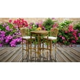 thumbnail image 4 of Teak Wood Orleans Outdoor Patio Barstool w/o Arms, 4 of 4