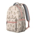 thumbnail image 2 of Hedgehog Pattern with Flowers Backpack for School,Cute School Bag,Schoolbag with Adjustable Shoulder Straps & Padded Back,15.3"x11"x7.1"., 2 of 6