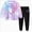 Light Purple 0726, variant on Toddler Girl Fall Outfits 24 Months 2T 3T 4T 5T 6T 7T Toddler Baby Girl Fall Winter Clothes Tie-dye Long Sleeve Pullover Sweatshirts Jogger Pants Purple Size 3-4 Years