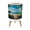 Color 2, variant on Small Trash Can with Lid Scenic Beach Pathway Overlooking Azure Ocean Palm Trees 1.8 Gallon Dog Proof Trash Can Round Garbage Can Waste Bin Wastebasket for Bathroom Bedroom Living Room