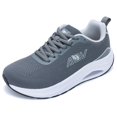 thumbnail image 1 of Zapatos para caminar SHNMAE, puntera ancha, soporte para arco, mujer, gris 8, 1 of 6