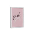 thumbnail image 1 of Cheungs 5502G Girl Yes Wall Sign with Wood Frame, Pink & White, 1 of 1