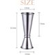 thumbnail image 1 of Cóctel Jigger Copa de medida de doble espíritu, taza de medición de acero inoxidable Craft Jigger de bebidas dobles para el hogar Bar Bartender Party Wine Drink (1pc, S ZefeiWu 8390611597122, 1 of 1
