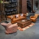 thumbnail image 5 of Industrial Retro Aviato Combination Sofa Living Room Furniture Leather Sofas Set Chair Personalization Pub Club Studio Kanepe My Lux Decor Round, 5 of 15