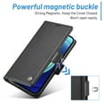 thumbnail image 5 of SaniMore for iPhone 14 Pro 6.1" 2022 Case, PU Leather Magnetic Flip Folio Shell with Card Holders RFID Blocking Kickstand Shockproof TPU Magnetic Closure Business Cover For iPhone 14 Pro, Black, 5 of 10